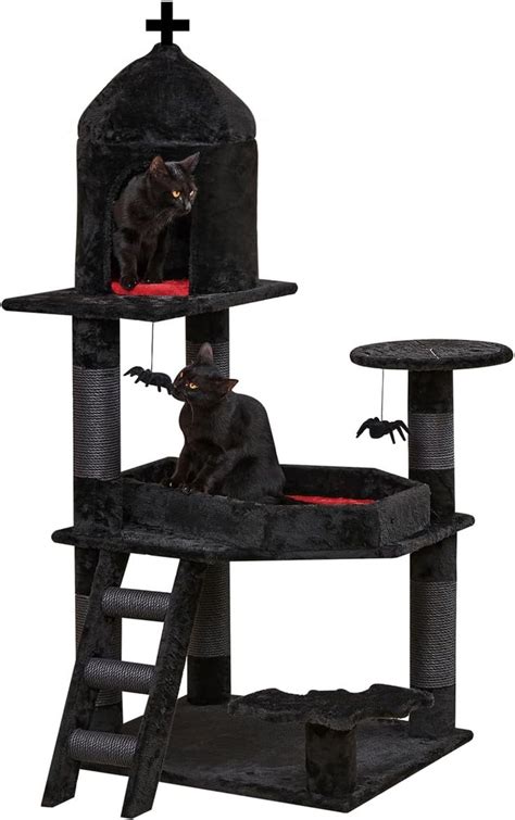 goth cat toys|gothic style cat tree.